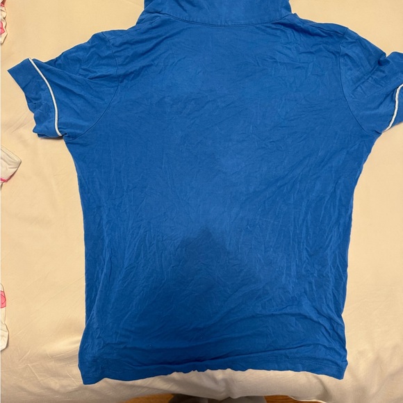 Katie J NYC Blue Women's Pajama Set with White Trim - Picture 3 of 4